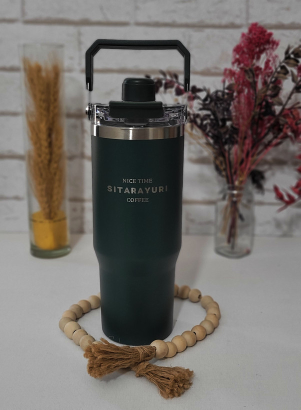 تراول ماگ سیتارا SITARAYURI درب مگنتی ۹۰۰ میل – استیل ۳۰۴ با نی و دهنی