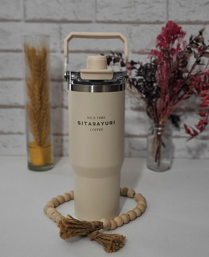 تراول ماگ سیتارا SITARAYURI درب مگنتی ۹۰۰ میل – استیل ۳۰۴ با نی و دهنی