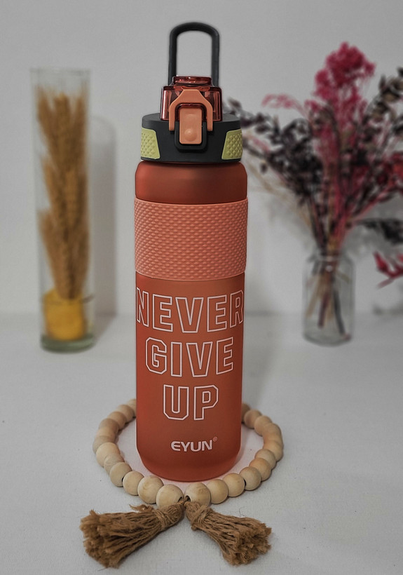 قمقمه ورزشی ایون 1 لیتری | آسان نوش و دستهدار NEVER GIVE UP